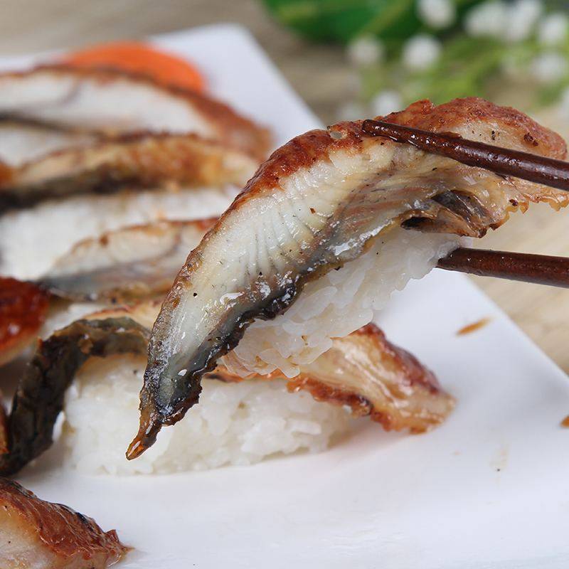 鳗鱼切片促销8g寿司沙拉材料20片速冻蒲烧鳗鱼