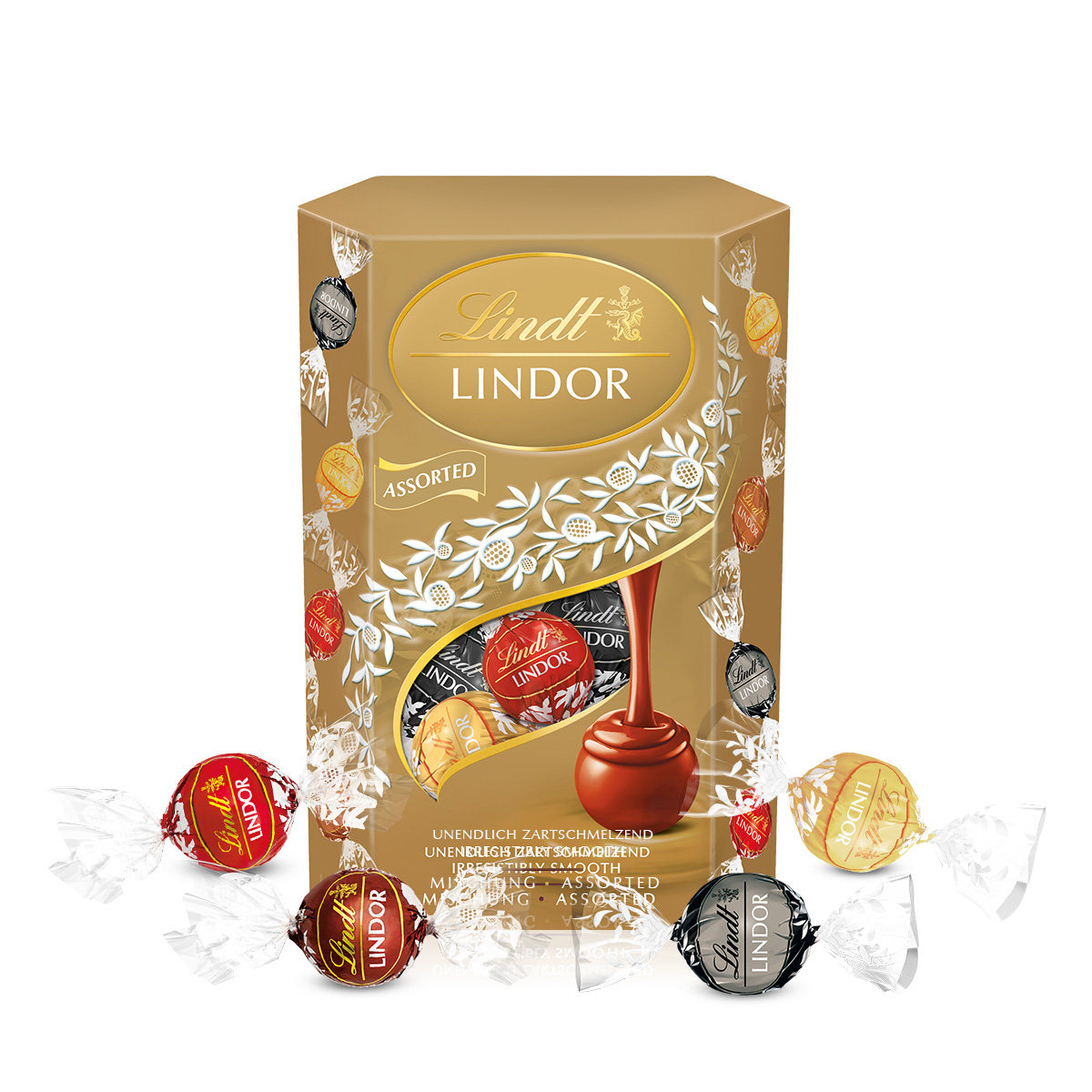 lindt瑞士莲软巧克力乐享500克精选牛奶榛仁零食牛奶巧克力