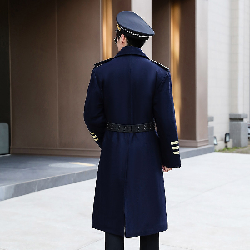 酒店秋冬套装呢子制服呢制服门童行李工作服接待酒店工作制服