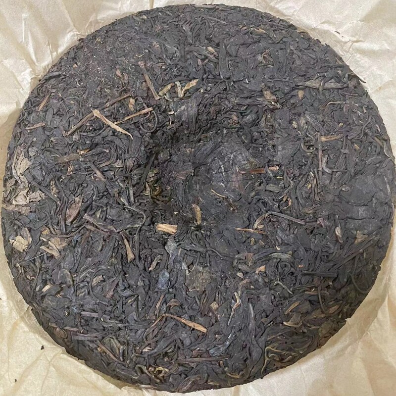 普洱茶黄印90年代野生古树茶饼汤药香顺甘甜挂杯普洱