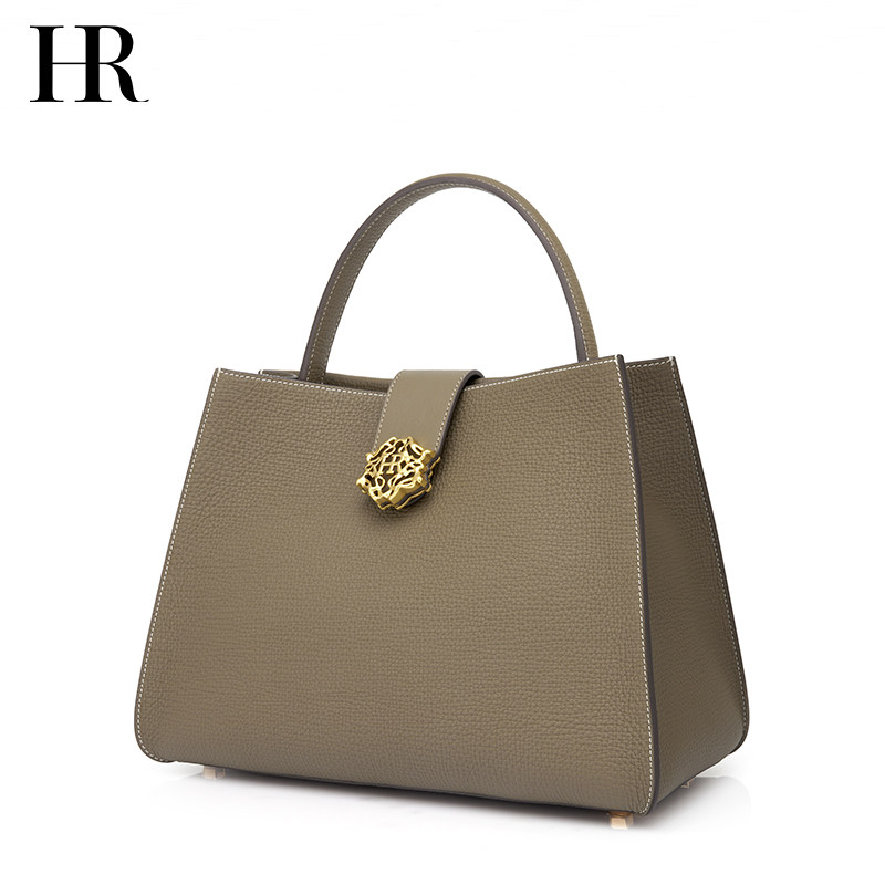 hr赫莲娜包包2022新款轻奢荔枝真皮手提高级通用款女包