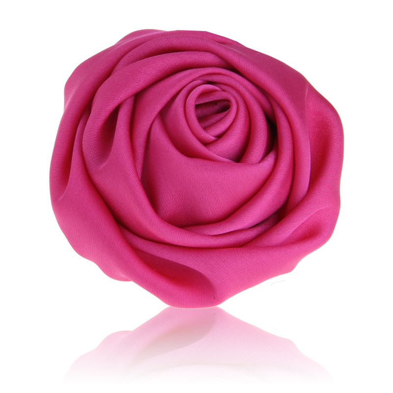 韩版高档真丝滑缎雪纺玫瑰胸花胸针商场酒店胸针