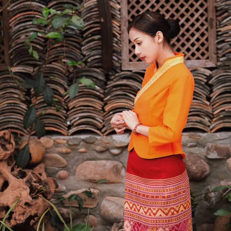东南亚服装西双版纳傣族服装传统名族服饰2021春季新款