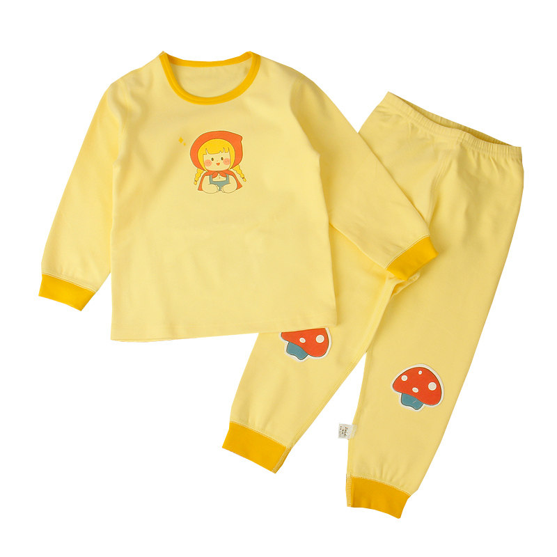 90-120码津贝宝宝无骨德绒秋衣衣裤套装中小小童内衣套装