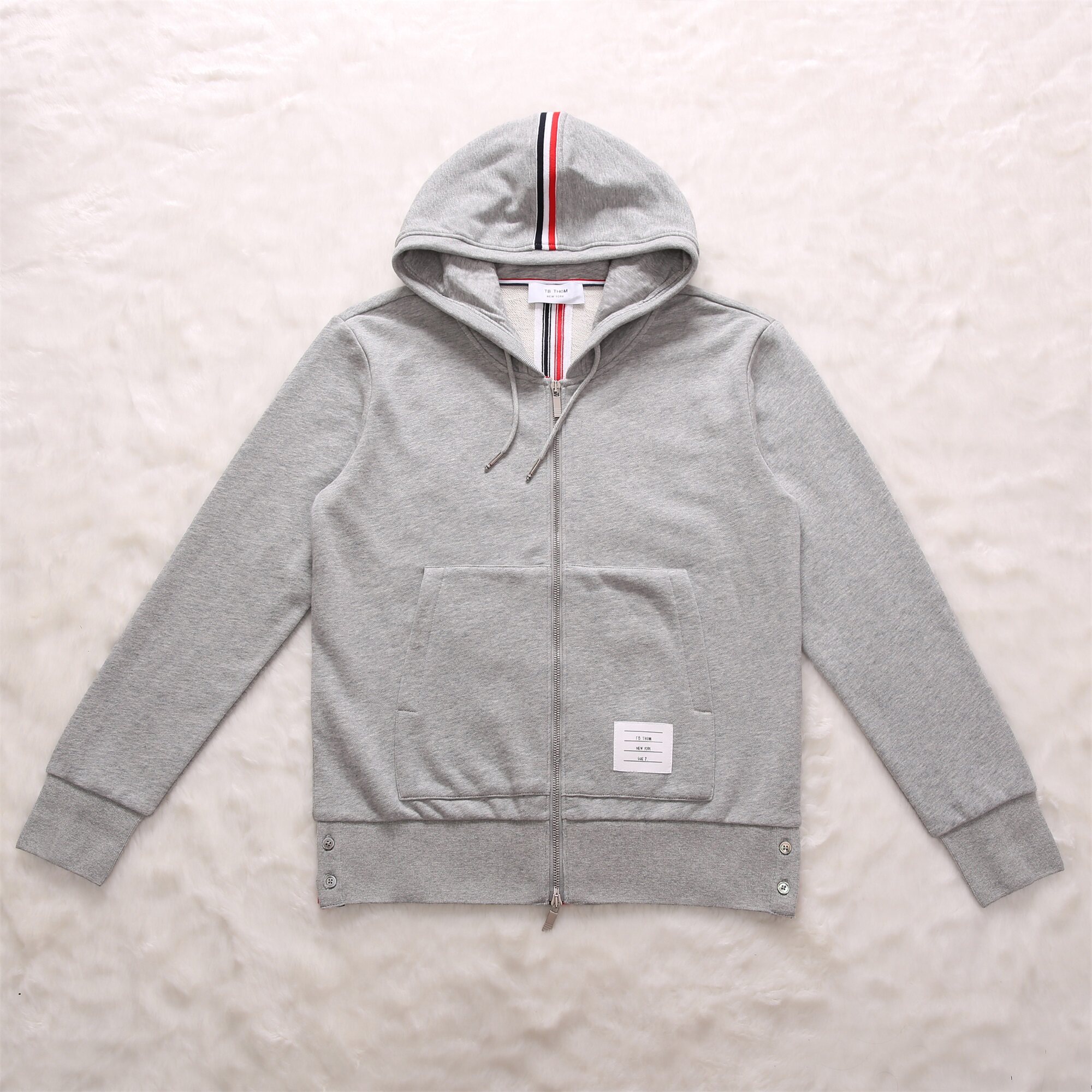 卫衣秋季新款tb男女情侣修身拉链运动休闲帽衫连卫衣