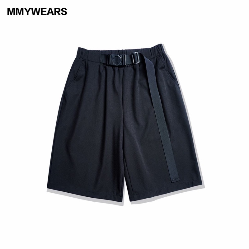 2021夏季薄款冰丝混纺短裤五分裤外穿潮牌宽松百搭直筒男西装裤