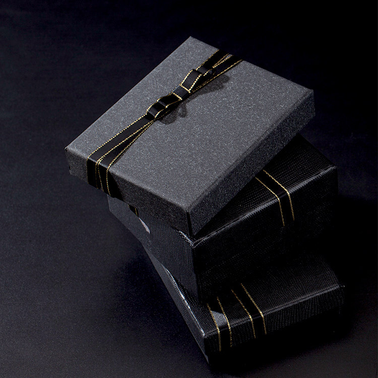 教师节网红ins礼品盒黑金礼物包装盒皮带钱包长款口红礼品盒_双氙车灯