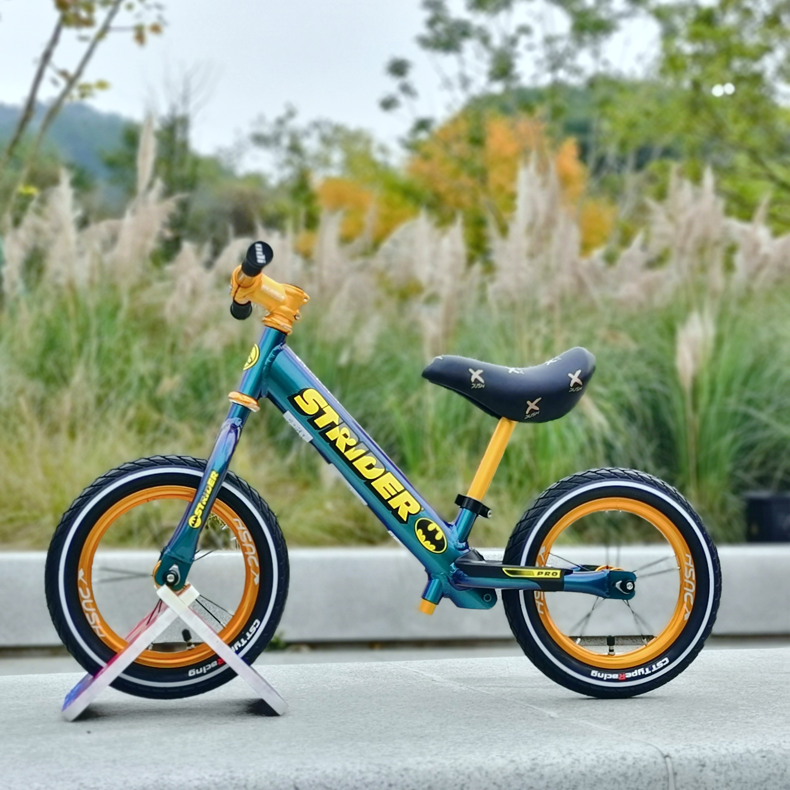 striderpro翡翠翠绿儿童平衡滑步车骑骑行玩具踏行车