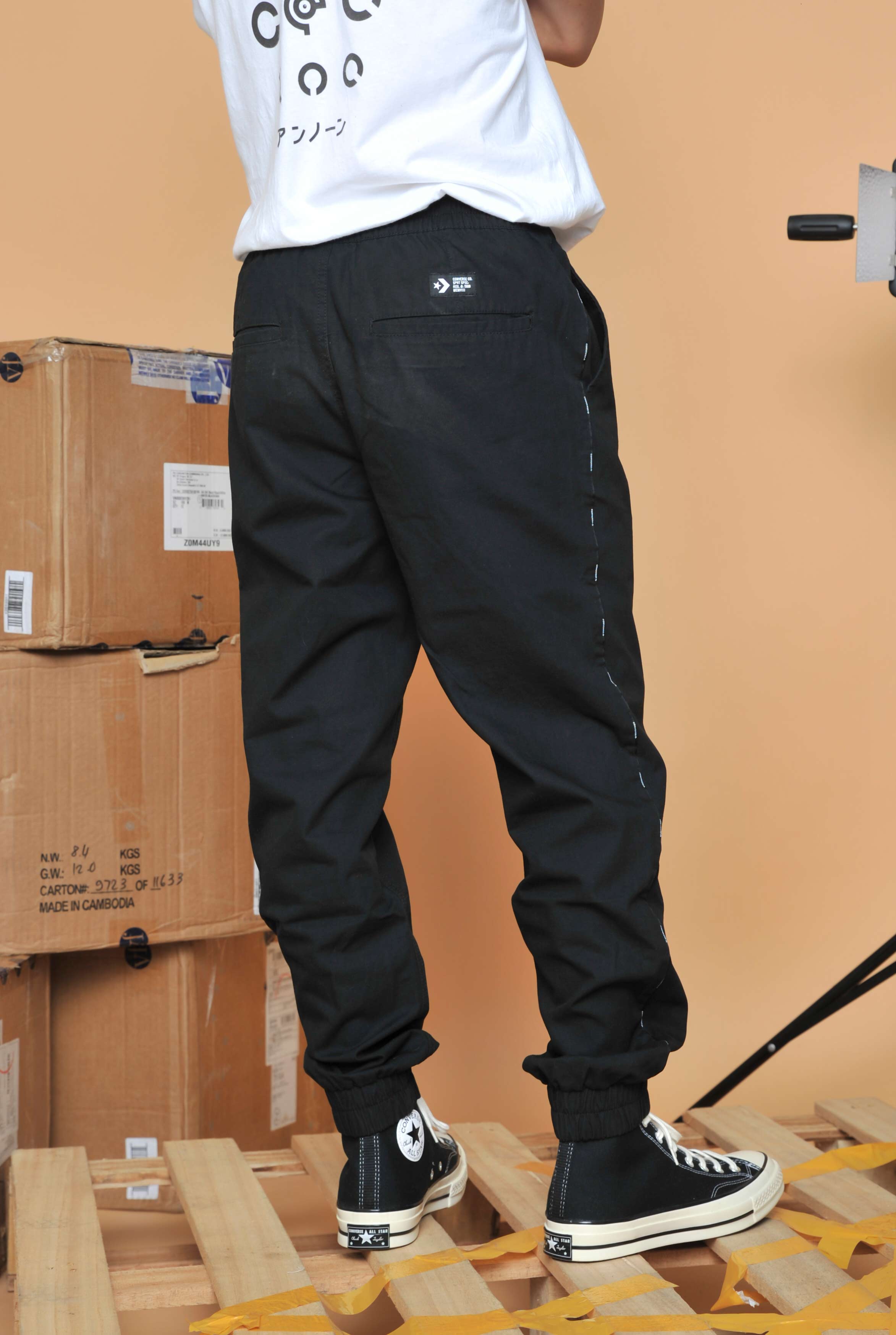 converse匡威男女运动裤束口工装休闲长裤运动长裤