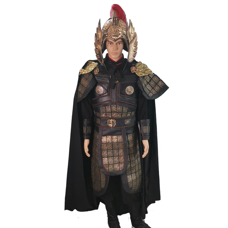 古装古代将军盔甲战袍岳飞元帅皇帝大将衣服民族服装