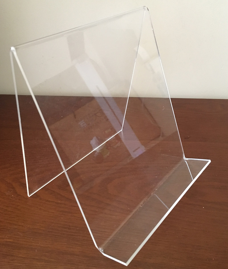 亚克力书架透明书立书托桌面阅读书本展示架立式书立