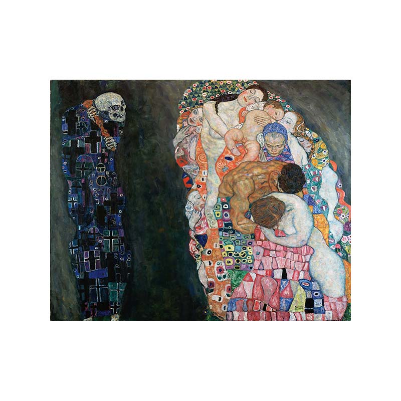 古斯塔夫克里姆与生deathandlife分离绘画大师装饰画油画