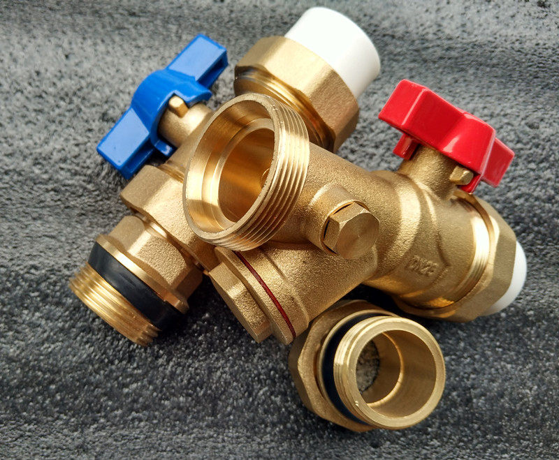 球阀多功能地暖总阀ppr25本色内外丝直过滤集水地暖阀门