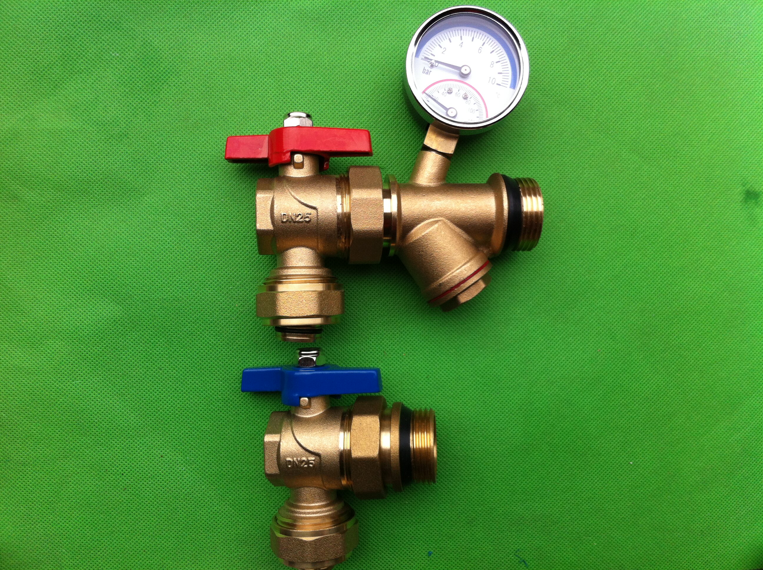 水器全铜多功能角式ppr25总阀外丝温压球阀地暖地暖阀门