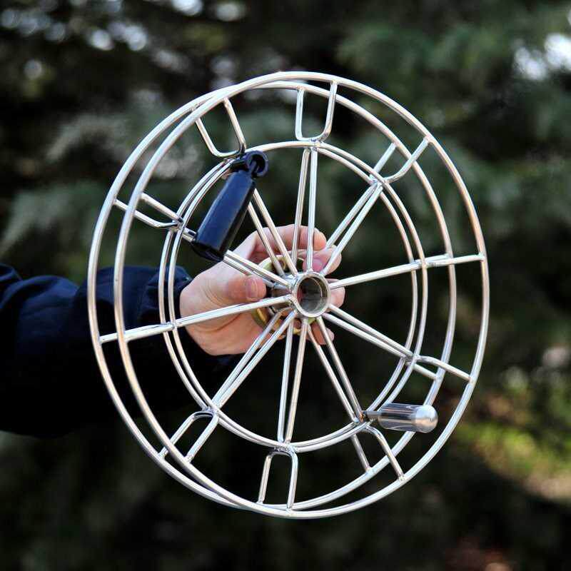 不锈钢风筝线轮钓鱼背带器刹车把出线轮绕绕线板
