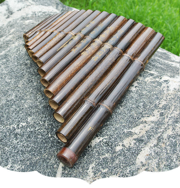 排箫乐器专业演奏紫竹调送盒子资料箫