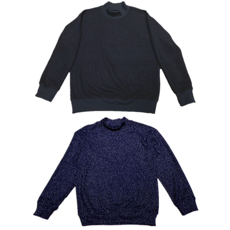 时着中领羊毛时装卫衣防寒打底卫衣