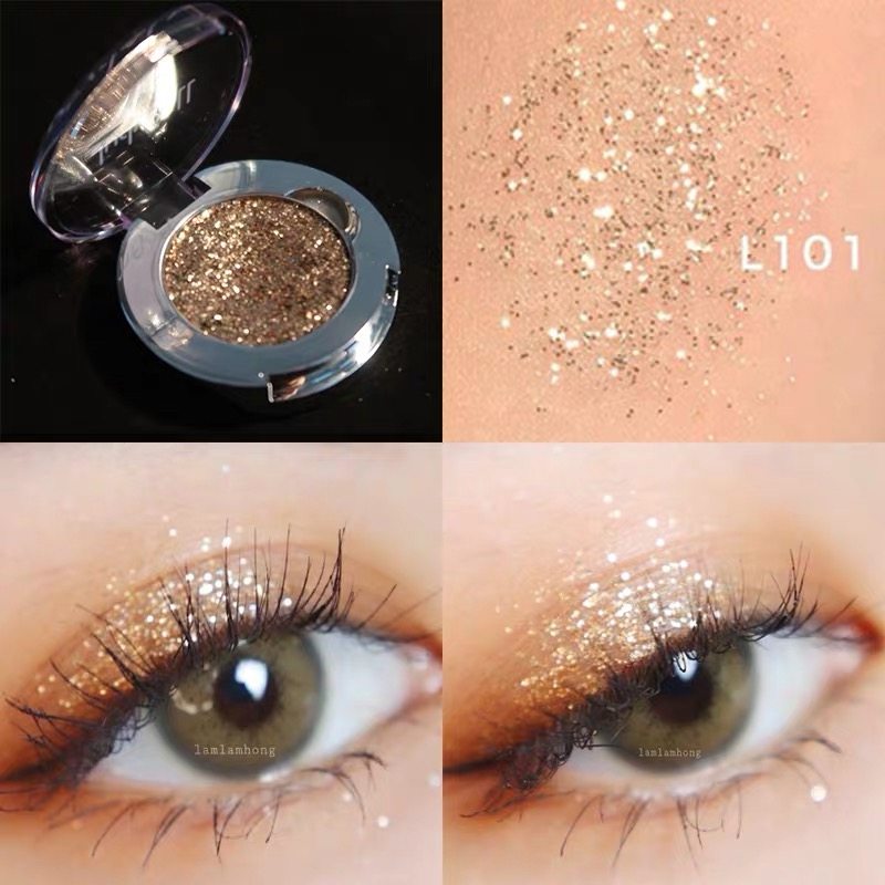 judydoll橘朵金葱钻石闪片单色眼影偏光l102 l101大闪蹦迪舞台妆