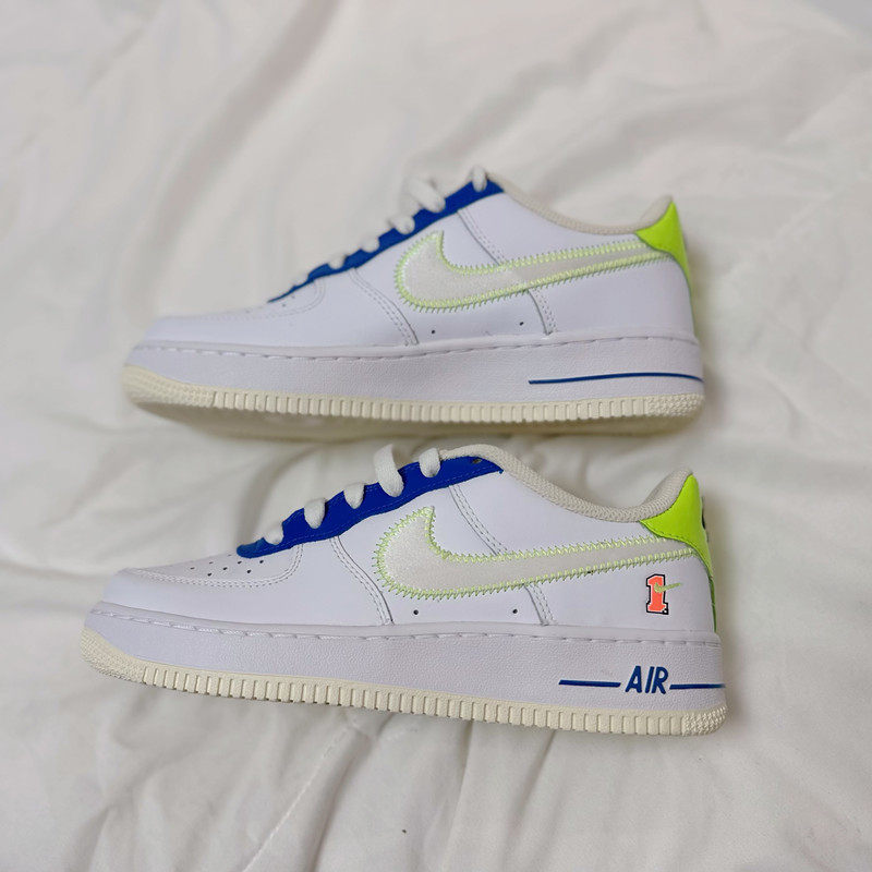 nikeairforcelowaf1白绿蓝绿蓝空军一号休闲板鞋板鞋