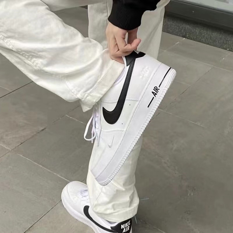 nike耐克男鞋airforce空军一号af1黑白低帮休闲板鞋
