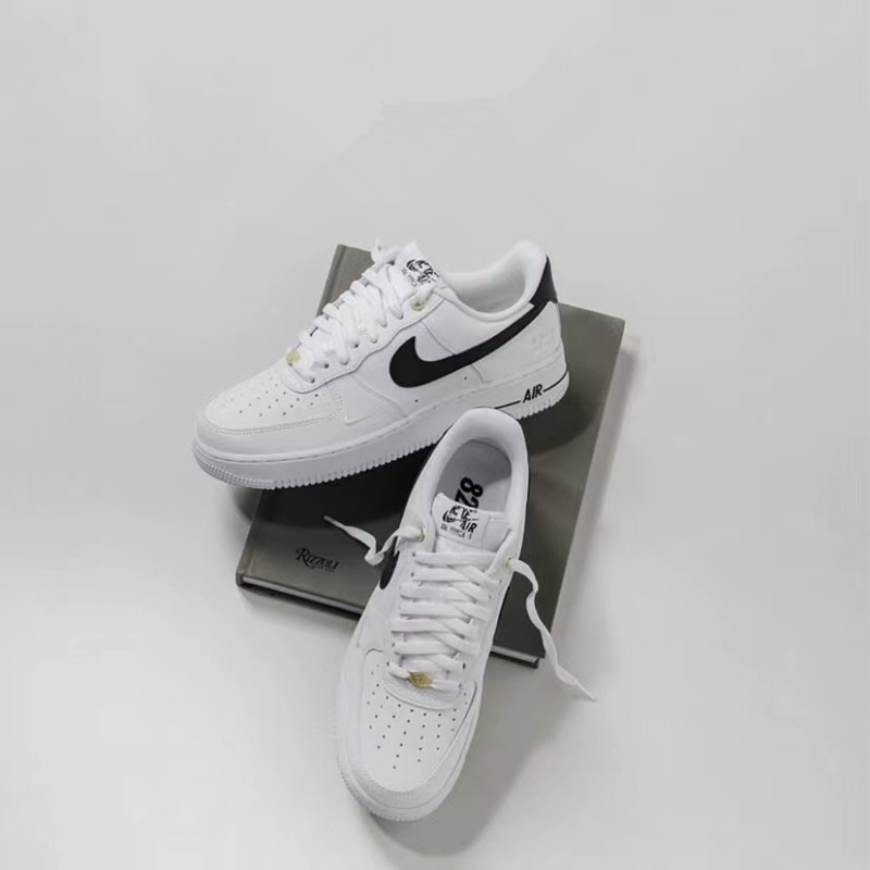 nike耐克男鞋airforce空军一号af1黑白低帮休闲板鞋
