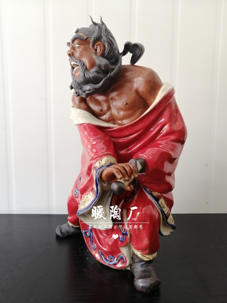 石湾公仔陶瓷摆件大师精品钟馗神像摆件