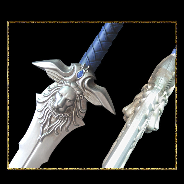 【egui】魔兽世界黑暗精灵神剑cos武器 pu仿真刀剑安全玩具兵器