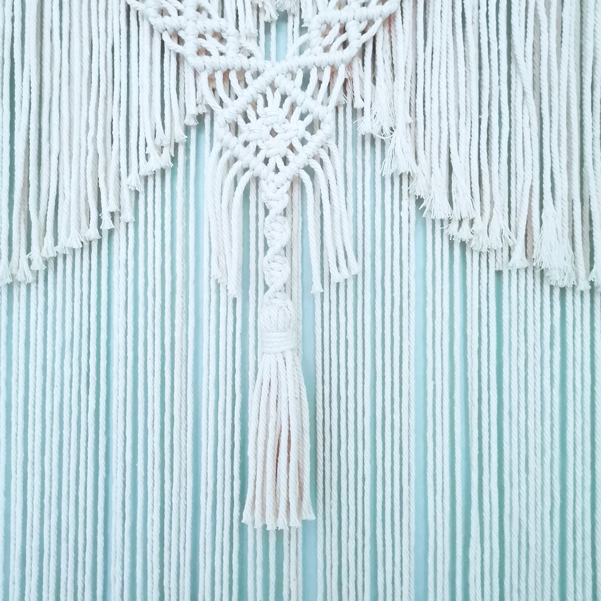 轻奢波西米亚门帘挂毯编织流苏隔断窗帘棉绳手工民门帘