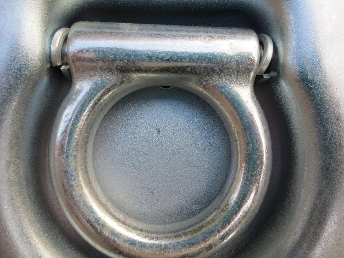 拖车改装加装配件内置拉环拖车地板钩卧环铁镀锌弹簧拉环钩大号环