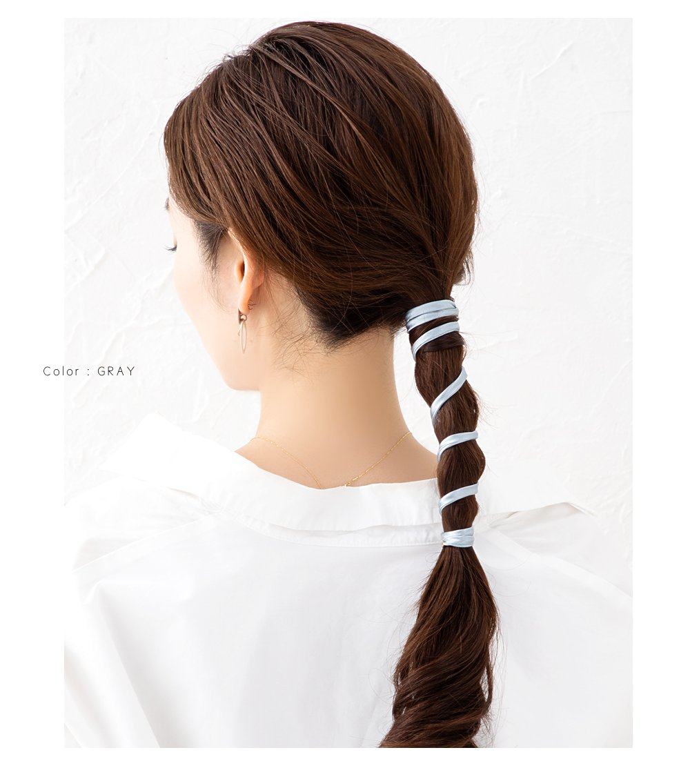 包拼邮日本代购creamdot日系扎马马尾绳绑头绳发饰