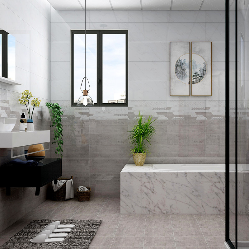 卫生间墙砖300x600厨房瓷砖浴室阳台防滑地砖厨卫釉面砖