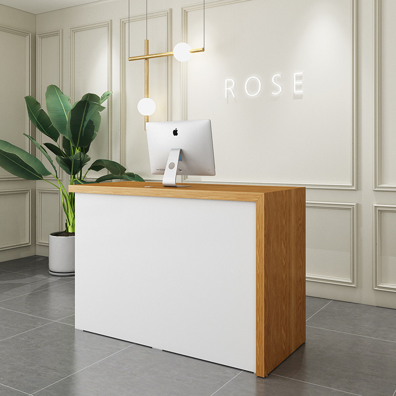 吧台北欧简约现代收银台简易小型前台接待店铺美容院收银台