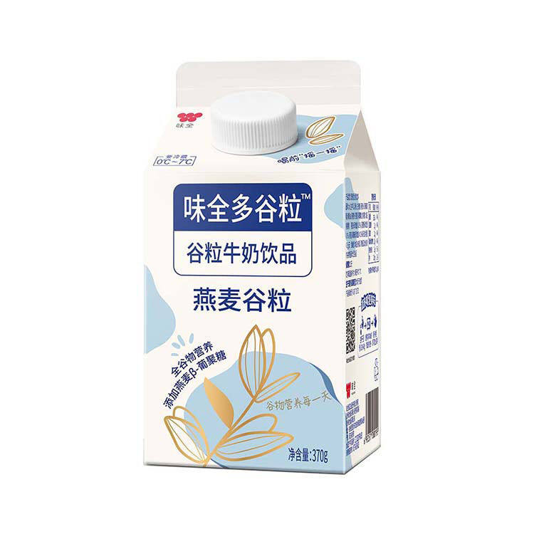 【冷链运输】味全多谷粒牛奶370g紫米红豆/燕麦谷粒q弹嚼得的谷物-mc