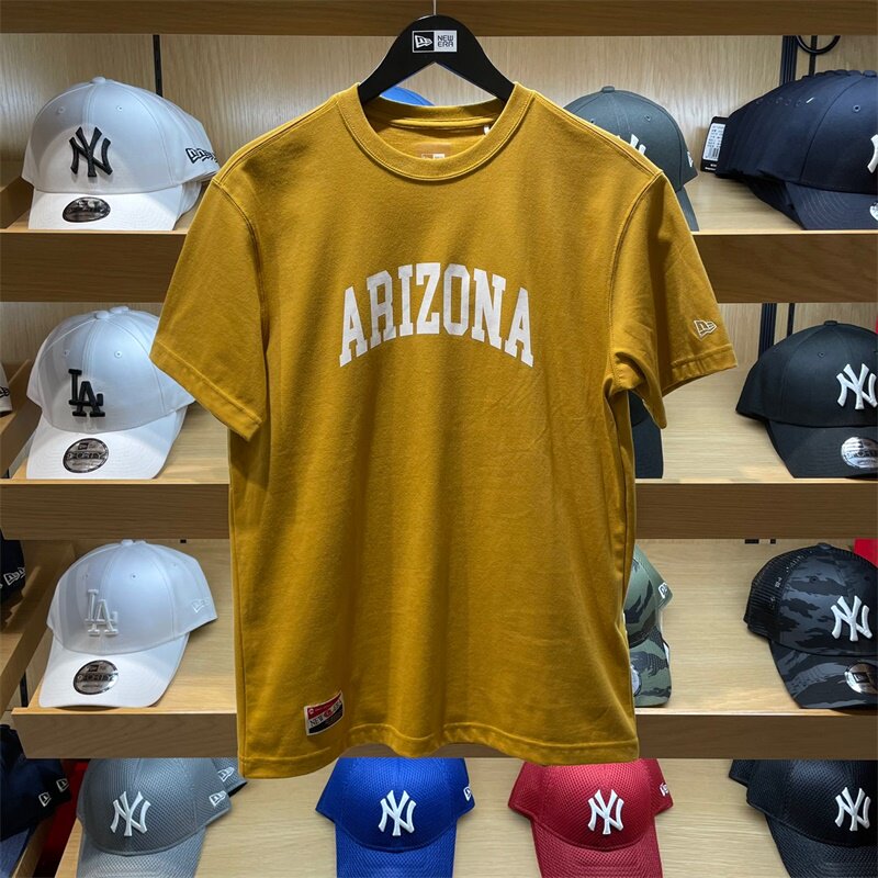 大牛韩代newera纽亦华mlb男女新款字母印花圆领运动t恤