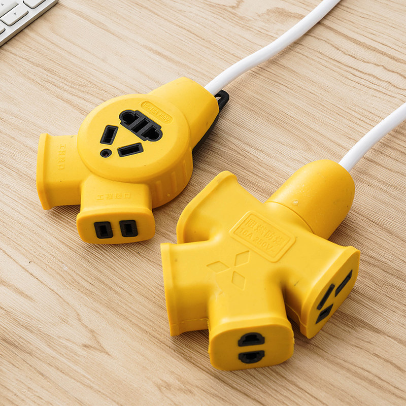 摔不烂无线插座不带线大功率插电板地拖插排接线板防爆插板单排插