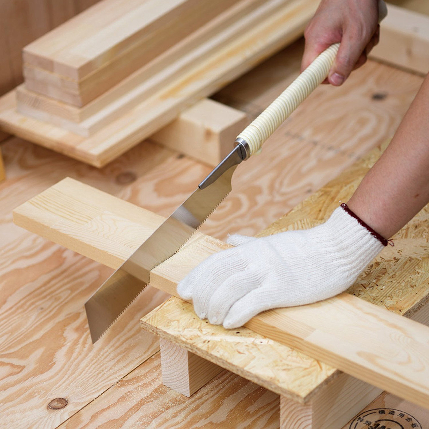 日本玉鸟410厚刃超硬单刃锯240mm手锯木工锯手工开榫原装进口