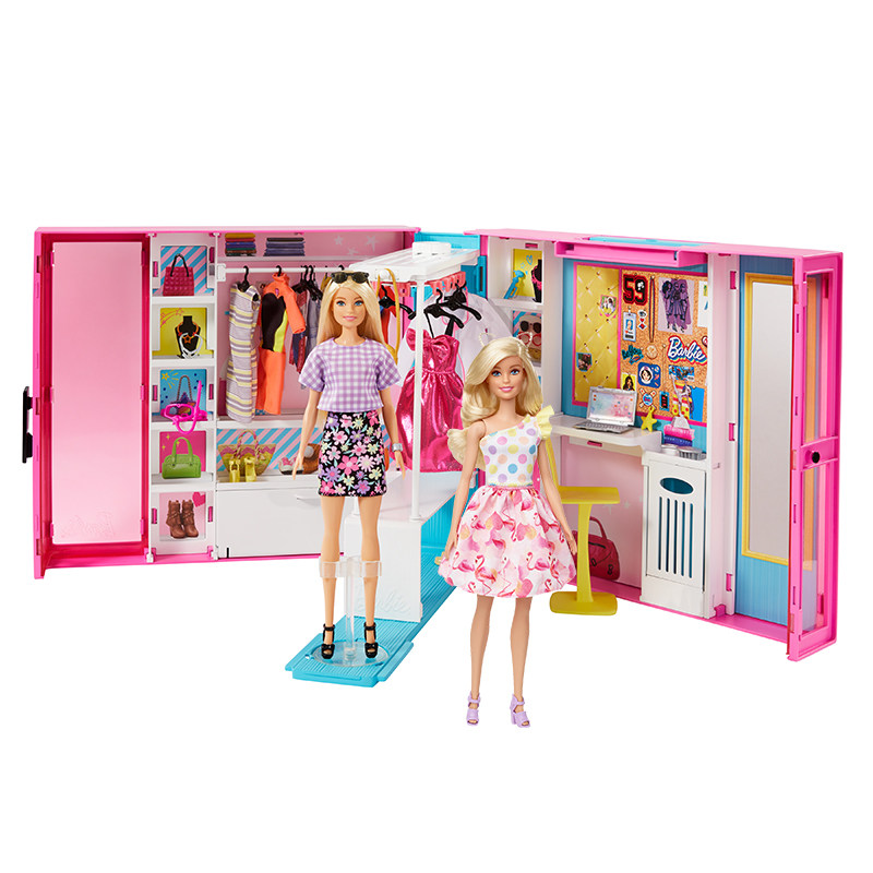 芭比娃娃barbie换装组合梦幻衣橱设计搭配礼盒女孩过家家娃娃