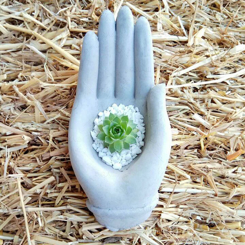 花盆如来如来佛佛手观音花卉绿植景观个性摆件烘焙模具