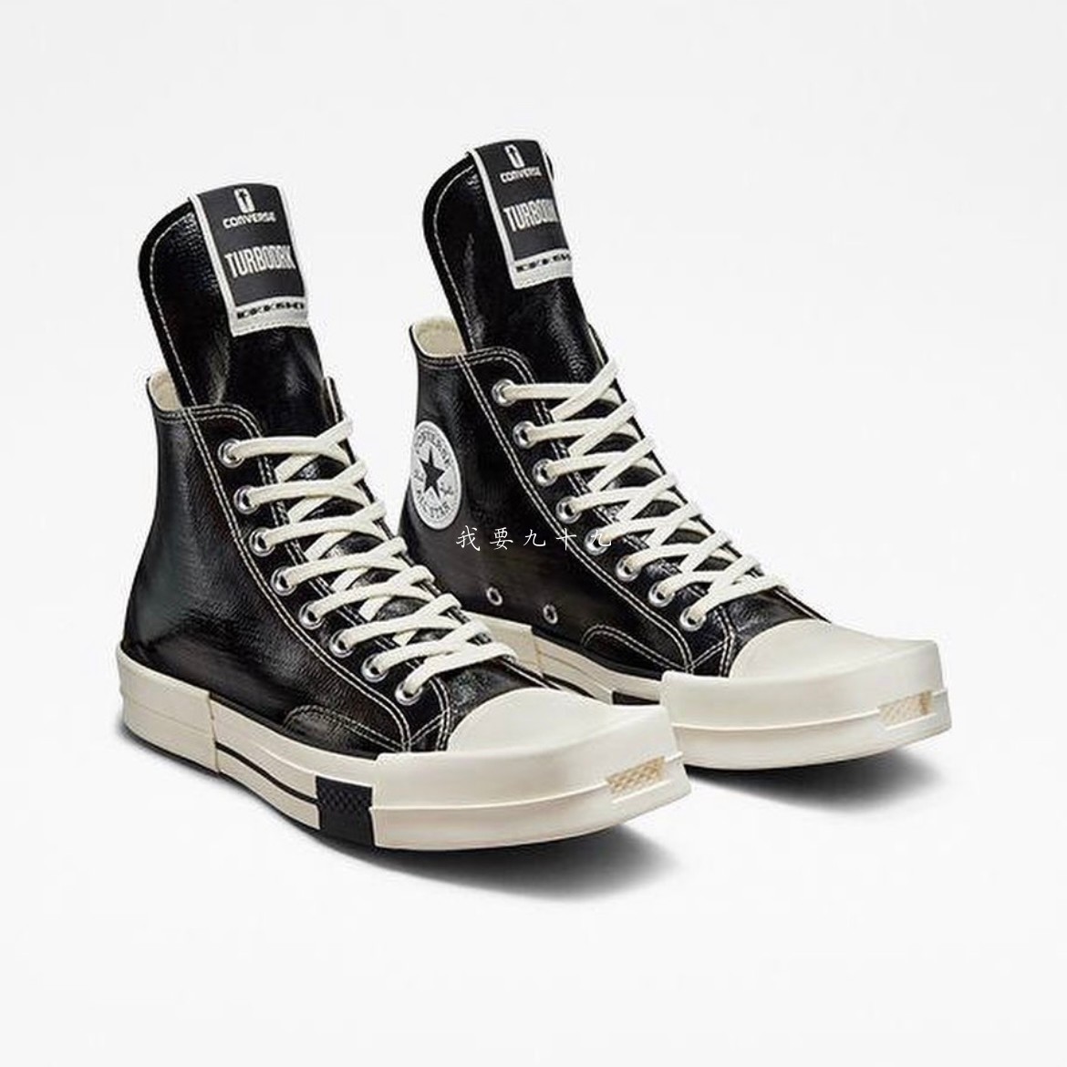 converse匡威rickowens方头漆面板中性a01291ca01292c帆布鞋