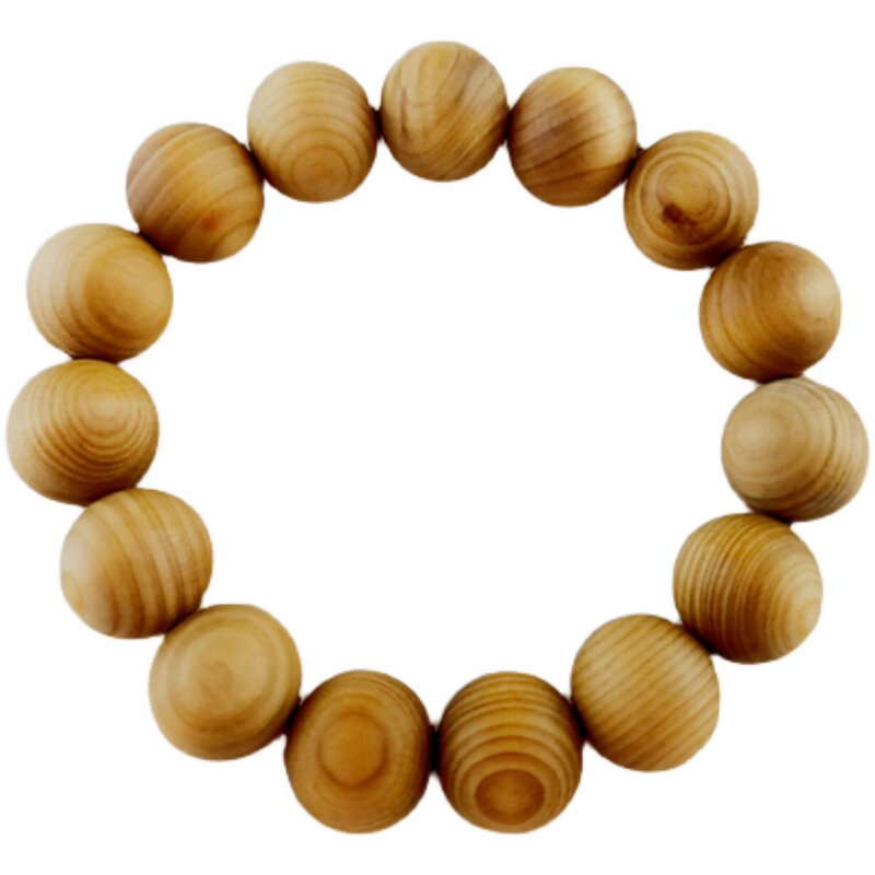 正品台湾黄桧木柠檬香12mm手串天然原木男女手链香气迷人顺丰直邮