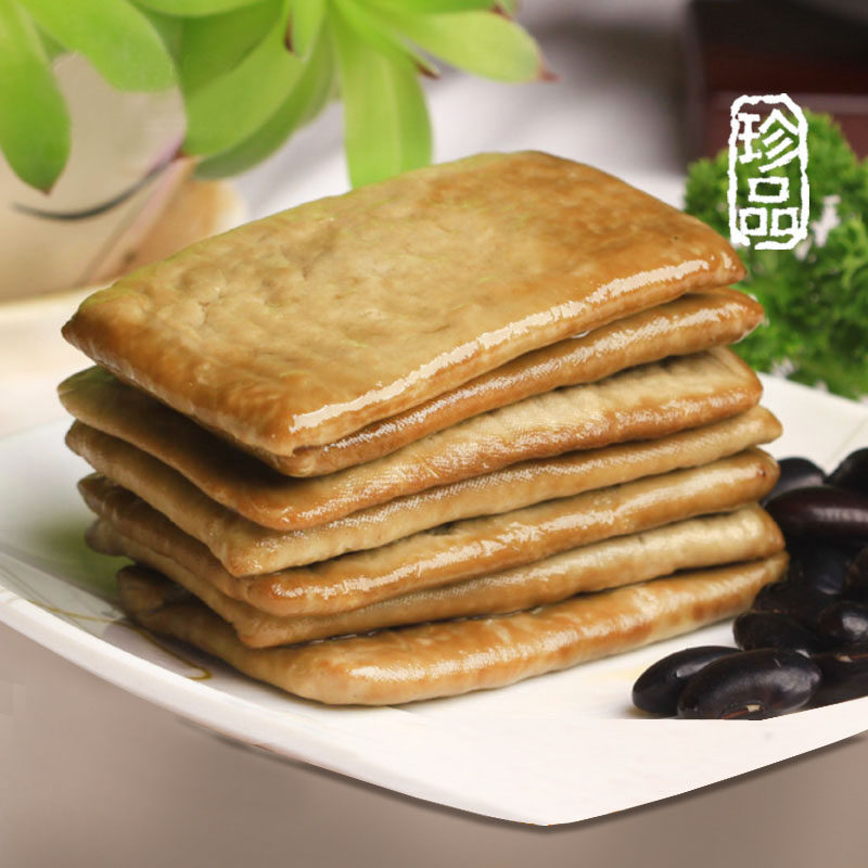 安徽黄山特产龙湾黑豆茶干五城香干即食小袋装豆腐干4袋包邮零食