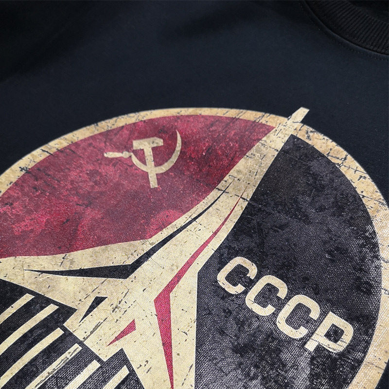 红韩cccp前苏联航天局航空nasa太空宇宙纯棉卫衣卫衣