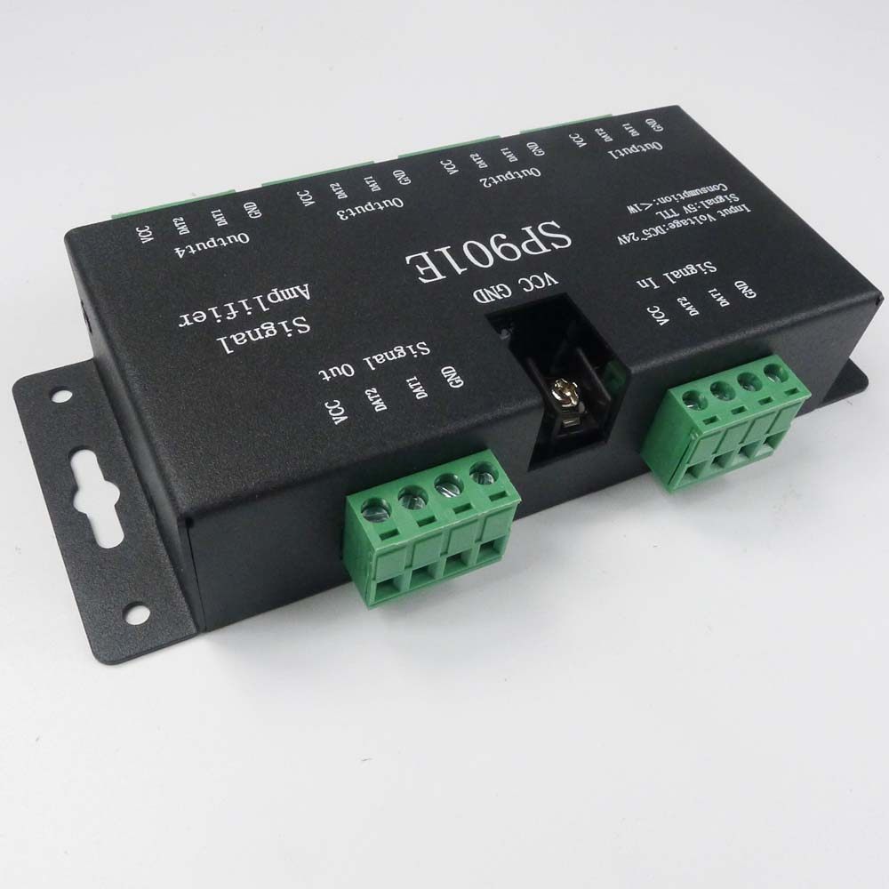 彩灯ws281128011903全彩控器幻彩一分四路信号led控制器