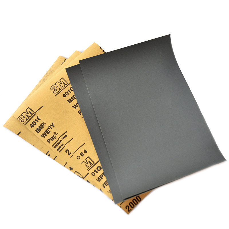 砂纸3m2000号细砂漆面打磨抛光车漆处理401q车用砂纸