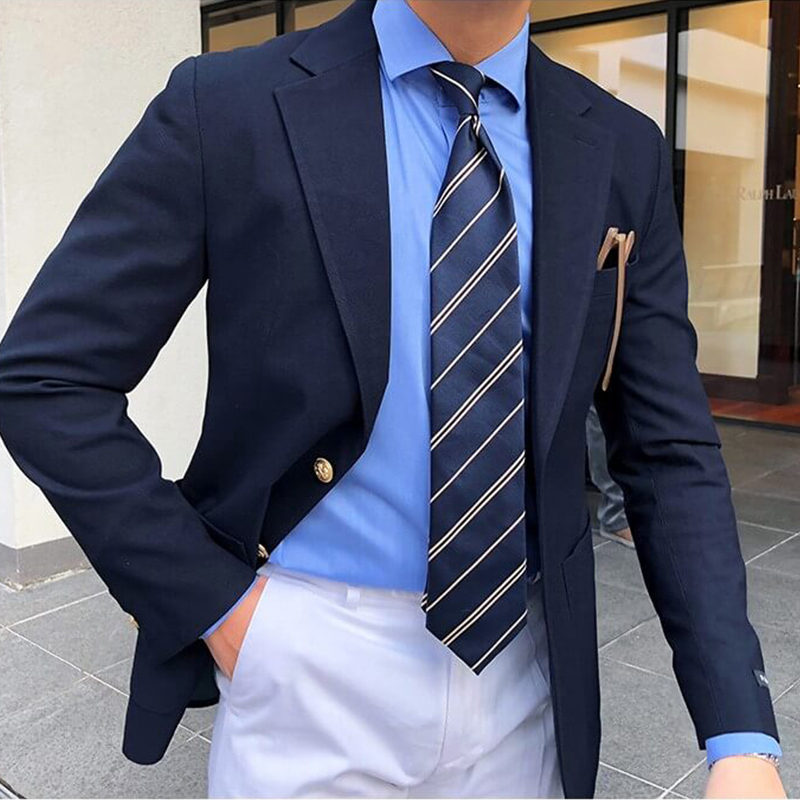 【支持退换】韩国代购金扣修身商务休闲西装男士单排扣西服JK1214