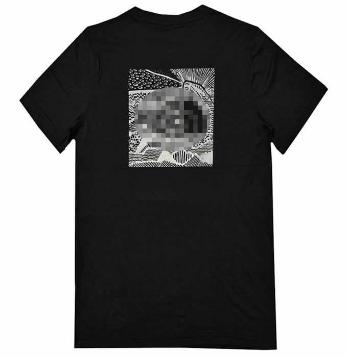 越南产男士 后背图案款  吸湿排汗速干棉 户外半袖圆领 短袖T恤