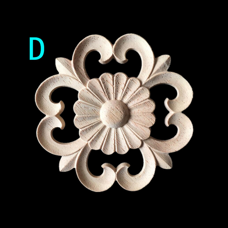 木雕实木装饰圆花东阳欧式镂空贴花圆形雕花木雕