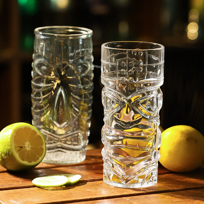 酒吧提基杯tiki玻璃杯啤酒杯欧式奢华鸡尾鸡尾酒酒杯鸡尾酒杯