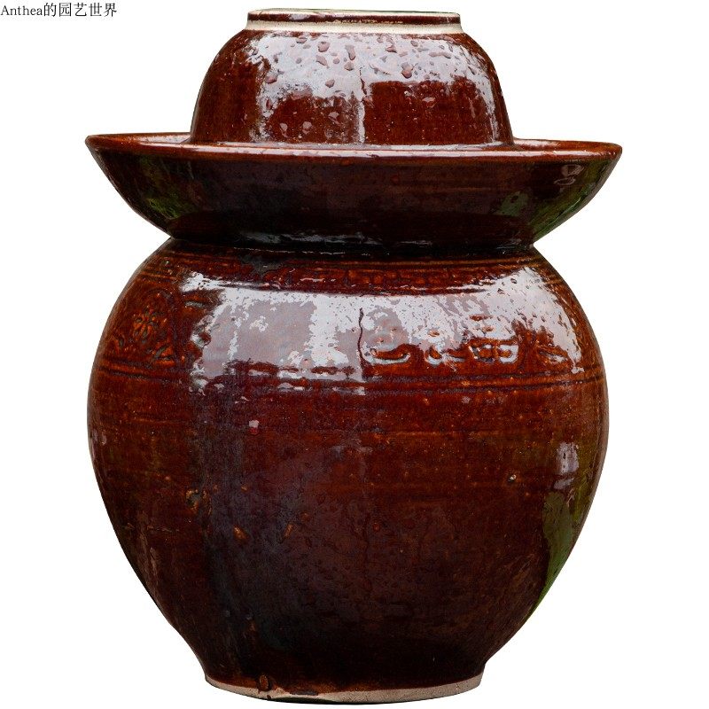 泡菜坛子土陶老式加厚家用酒店餐厅复古水封密封罐