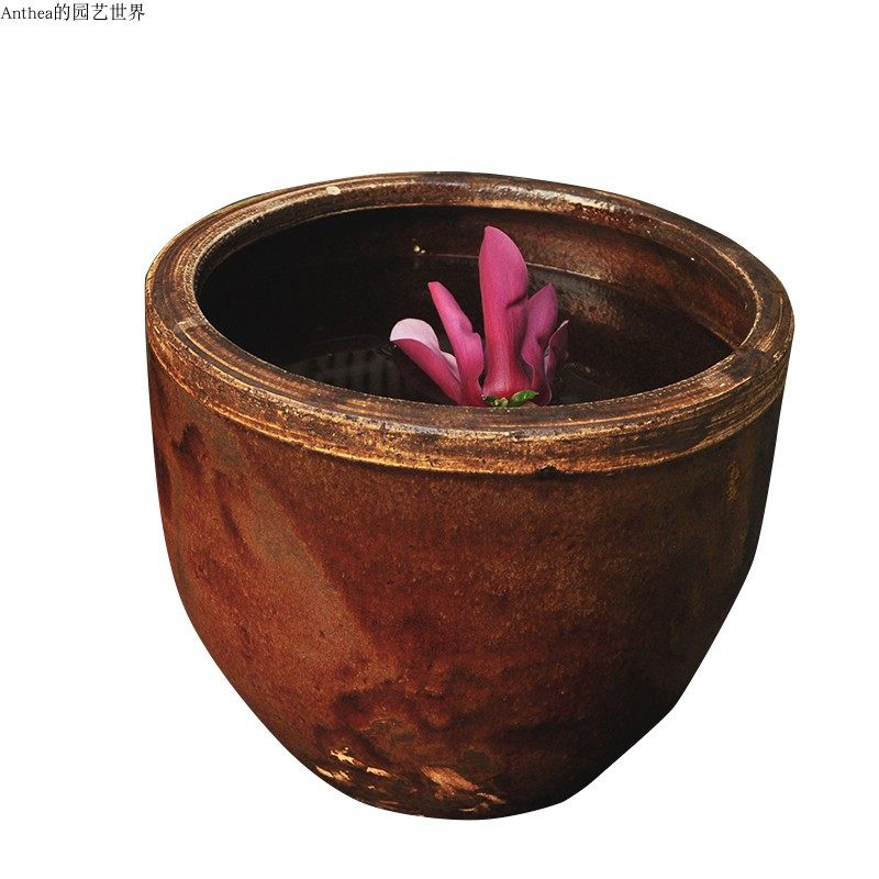 庭院装饰水缸养鱼日式庭院水缸造景水缸厨房米缸水缸扎染缸染布缸